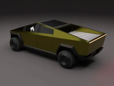 TESLA CYBERTRUCK Low-poly 3D model