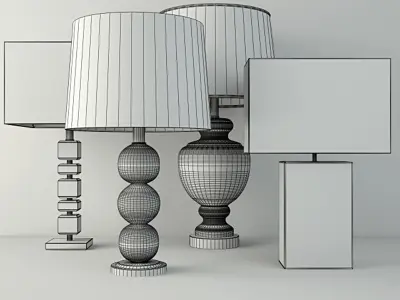 Table Lamps by ZARA HOME 3D model