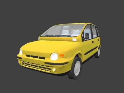 Late 90s minivan 3D model