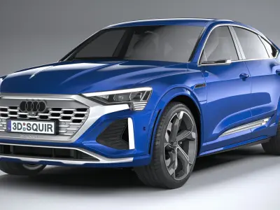 Audi SQ8 E-Tron Sportback 2024 3D model