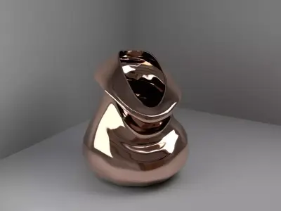 Copper vase 3D model