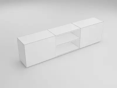 desk tivi 3D model
