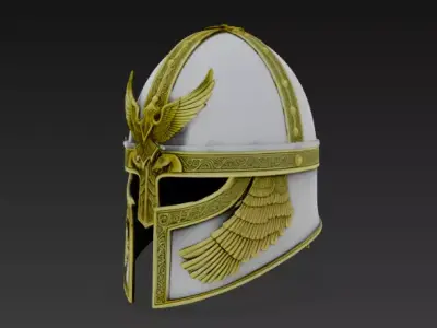 Winged Warrior Helmet 3D print model