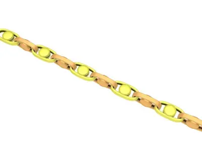Luxury Oval Link Chain for Jewelry  4199 3D print model
