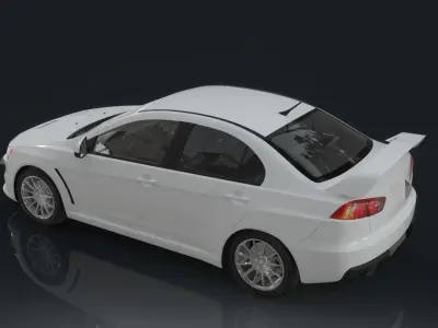Mitsubishi Motors car Low-poly 3D model