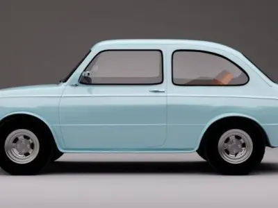 FIAT 850 3D model purchase