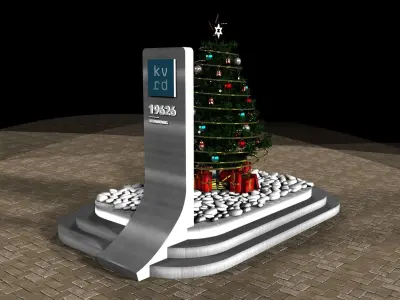  Street Square Design a269a 3D model