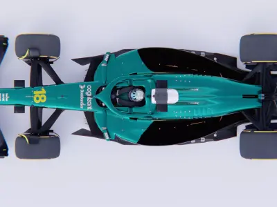 Aston Martin AMR25 3D model