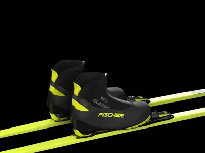 Running Ski 3D model