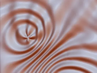 Flow 6373 wavy 3D relief for CNC milling 3D print model