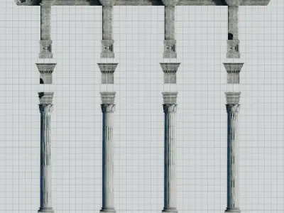 Ancient Roman Triumphal Arch High Quality 3D Model 3D model