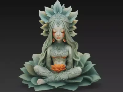 Lotus Girl 3D print model