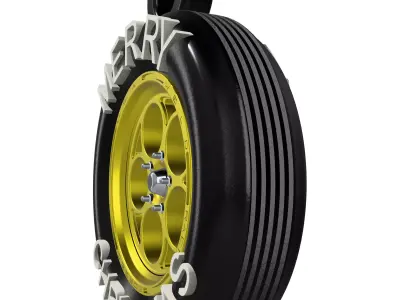 Christmas Ornament Weld Wheel 3D print model