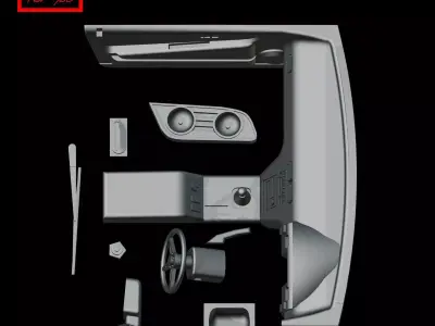 Cocpit Nissan 180 240SX 3D print model