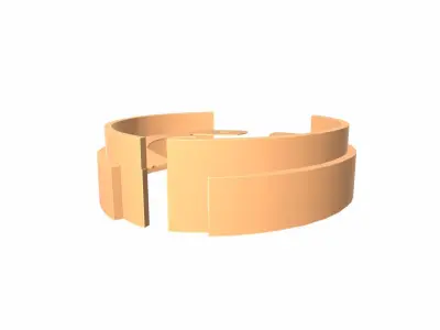 Brake Shoe Low-poly 3D model
