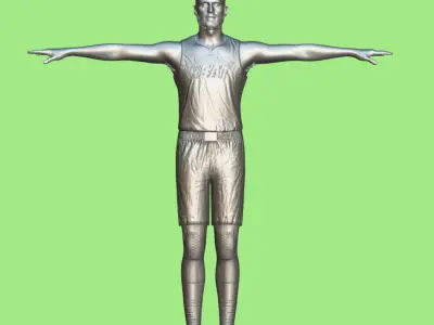 T- Pose Rigged Kevin Love Miami Heat NBA 3D model