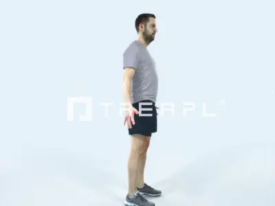 Portrait 09E Animated Rigged Sports Man Low-poly 3D model