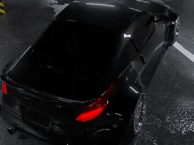 Widebody 350z with Emitz wheels 3D model