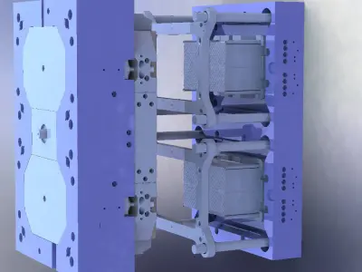 Injection mold making-Plastic case mold making 3D model