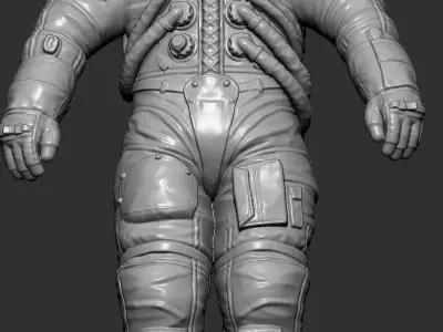 Space suit model 3D print model