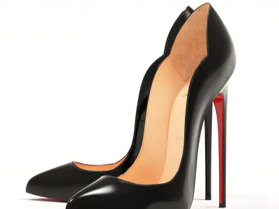 Christian Louboutin Hot Chick 130mm High Heels Collection 3D Model Pack