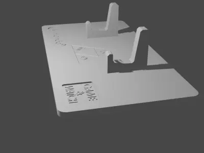 Zelda Game and Watch Stand for console - Triforce Logo 3D model