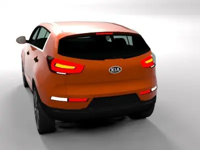 KIA SPORTAGE LOWPOLY Low-poly 3D model