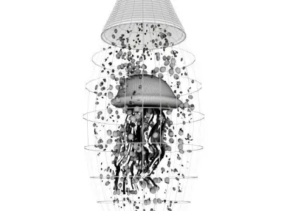 Simple modern crystal 3D model