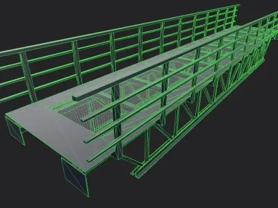 Bridge Plartform M01 Low-poly 3D model