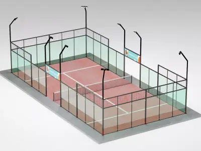 Tennis Court 3D model