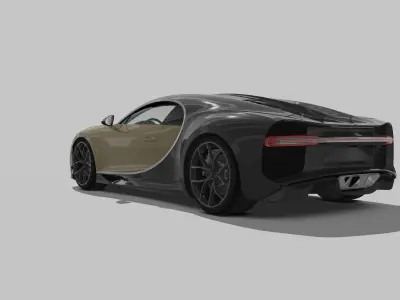 Bugatti Chiron 2024 3D model 3D model