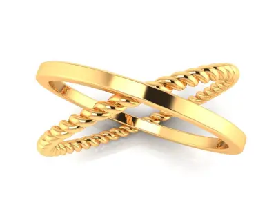 Ring M168 The luxury female abstract ring wedding 3D print model