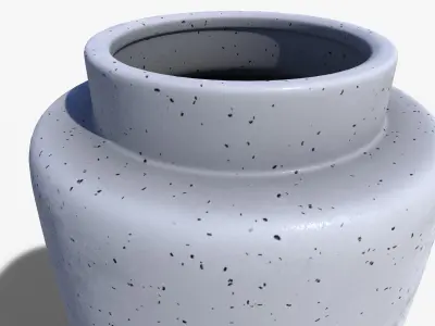 Pot Stand Ceramic M Low-poly 3D model