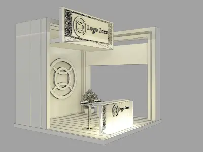 Booth Exhibition Stand a45 3D model