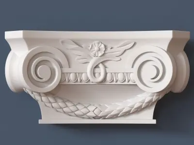 10 Pilaster Capitals Collection 3D model