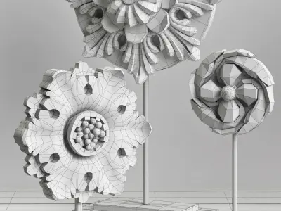 Restoration Hardware  Architectural Ornaments 3D model