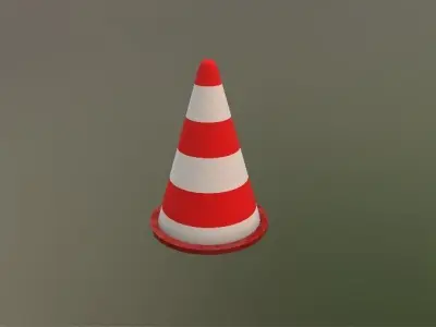 Roadblocks Pack Low-poly 3D model