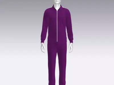 Sport Suit Low-poly 3D model 16