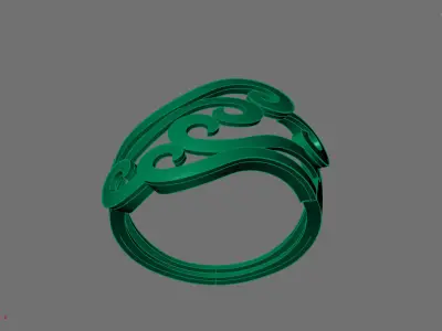 Women Ring Plain Ring Ready STL 3DM Models Womens Rings 3D print model 9