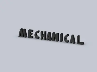 MECHANICAL stack of books Free 3D model