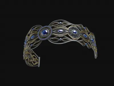 Tiara hair band  3D model