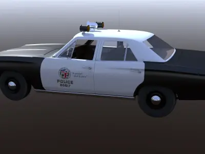Adam 12 police car 3D model