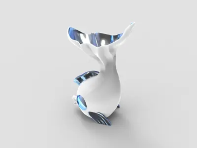 Cute Fish Planter - STL for 3D printing 3D print model