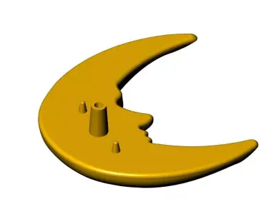 Moon Shoe Ornament 3D print model