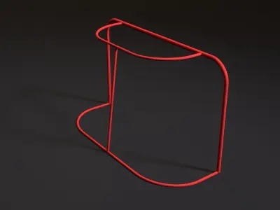 Hockey gates 3D model