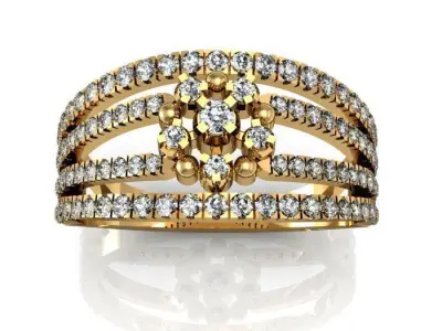 daimond ring 3D print model 24