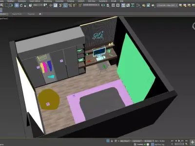 Bedroom 3D model 3D model