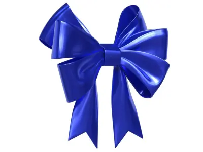 Christmas Bow Ribbon 68 Low-poly 3D model