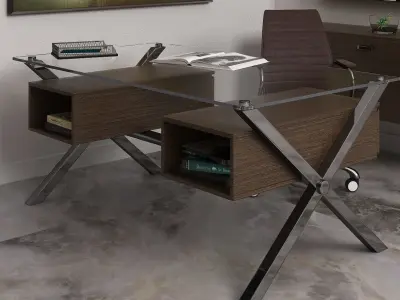 Decorative set Office 3D model