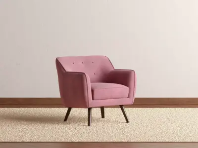 Marcy Upholstered Arm Chair 3D model